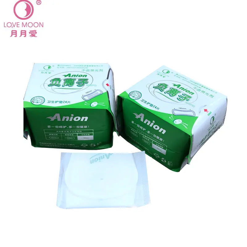 19Packs Organic Pads Ultra Thin Period Pads with Wings Super Absorbency Sanitary Pads for Women100% Cotton Panties Gasket