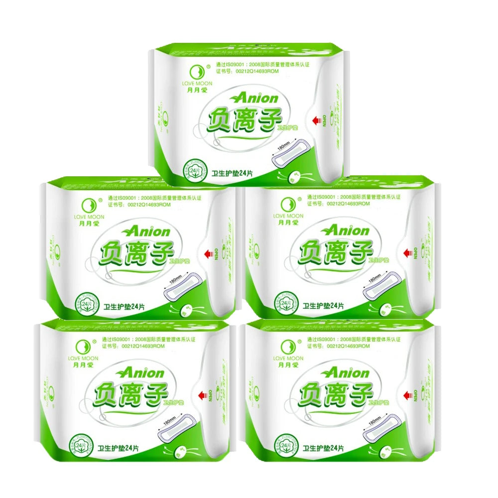 19Packs Organic Pads Ultra Thin Period Pads with Wings Super Absorbency Sanitary Pads for Women100% Cotton Panties Gasket