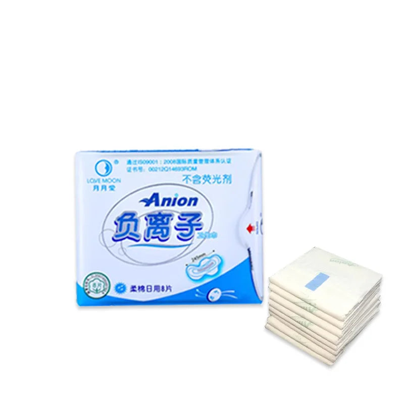 19Packs Organic Pads Ultra Thin Period Pads with Wings Super Absorbency Sanitary Pads for Women100% Cotton Panties Gasket