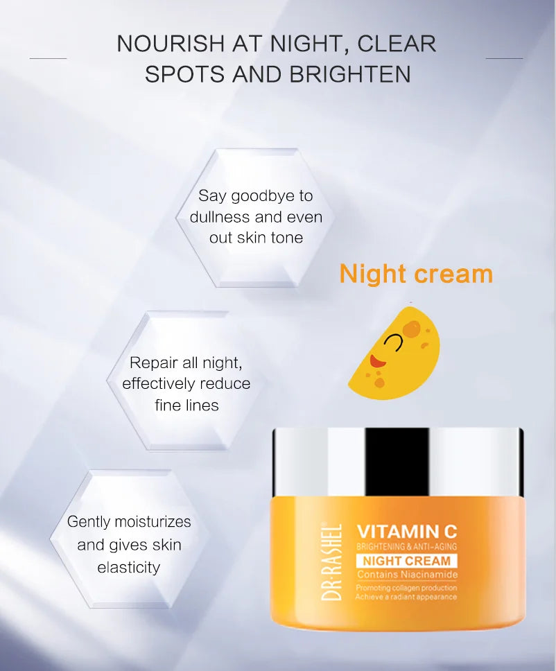 DR.RASHEL Vitamin C  Day Cream Night Cream Face Cream  50G