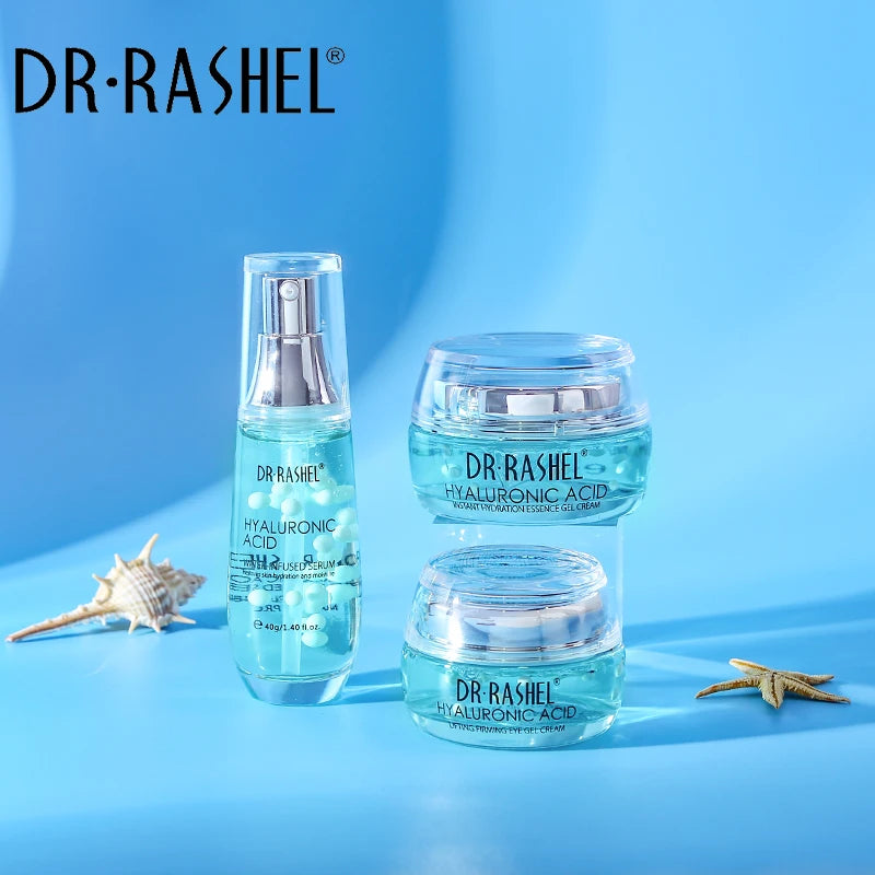 DR RASHEL Moisturizing Face Cream Eye Cream Essence Facial Skin Care Set 3 Pieces