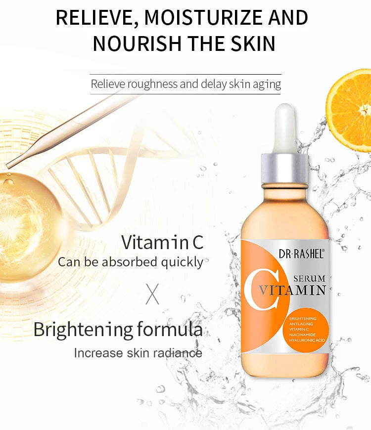 DR RASHEL Skin Care Complete Facial Serum Set Vitamin C Serum Essence Oil Serum Retinol Serum 3 Pack 30ml