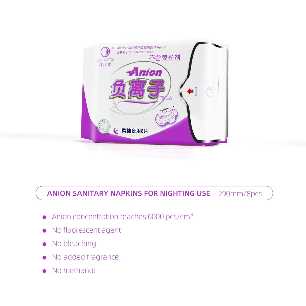 19Packs Organic Pads Ultra Thin Period Pads with Wings Super Absorbency Sanitary Pads for Women100% Cotton Panties Gasket