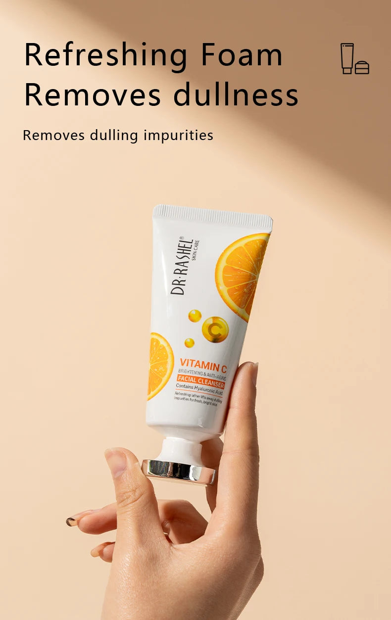 DR. RASHEL Vitamin C Hydrating Moisturizing Repair Firming Elasticity VC Facial Serum Travel Mini Skincare Set