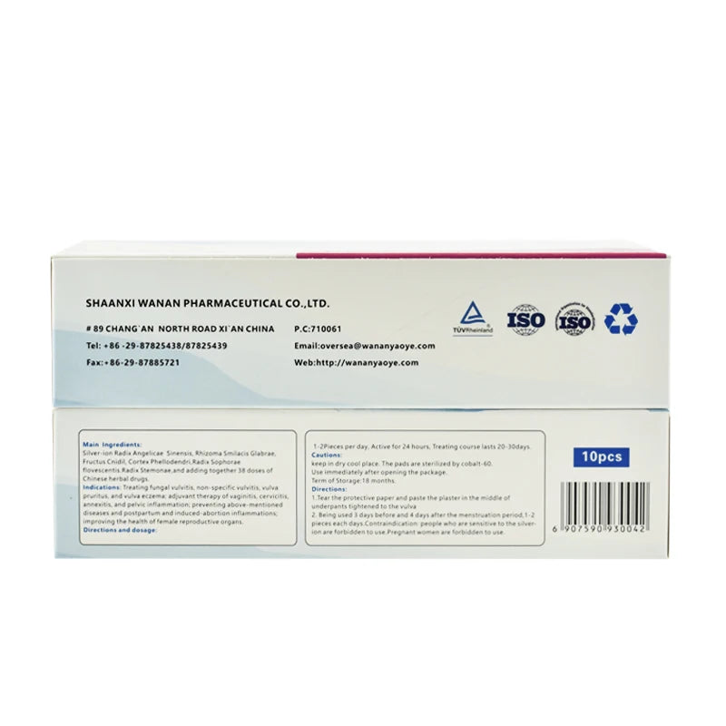 30 Pcs zimeishu silver-ion gynecological cure care pad womens medicated pads sanitary pads female feminine hygiene yoni pearls