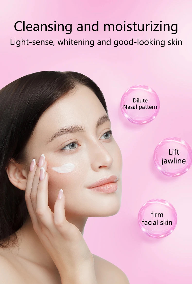 DR RASHEL Facial Cleanser Cream Serum Arbutin Niacinamide Dark Spots Removal Whitening Skin Care Face Set Kit 4 Pieces