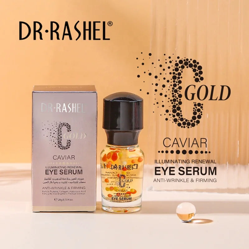 DR.RASHEL Gold Caviar Skin Face Serum Gold Collagen Hyaluronic Acid Oil Gel Formula Body Aging Improves Skin Elasticity