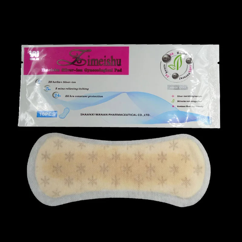 30 Pcs zimeishu silver-ion gynecological cure care pad womens medicated pads sanitary pads female feminine hygiene yoni pearls