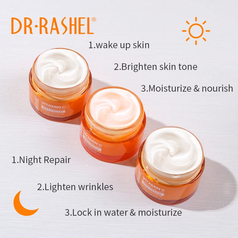 DR.RASHEL Vitamin C  Day Cream Night Cream Face Cream  50G