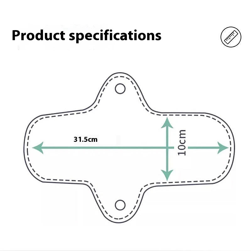 Potton Washable Urine Pads Aunt Women Leakage Adult Elderly Period Napkin Underwear Pad Care Waterproof Leak-proof Menstruation