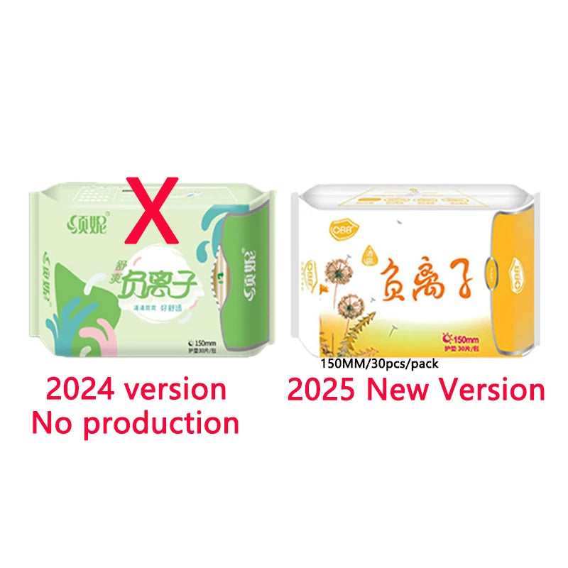 600pcs/20packs Anion Menstrual Pad Sanitary Towels Panty Liners For Women Health Care Feminine Hygiene Product Towels Cotton Pad