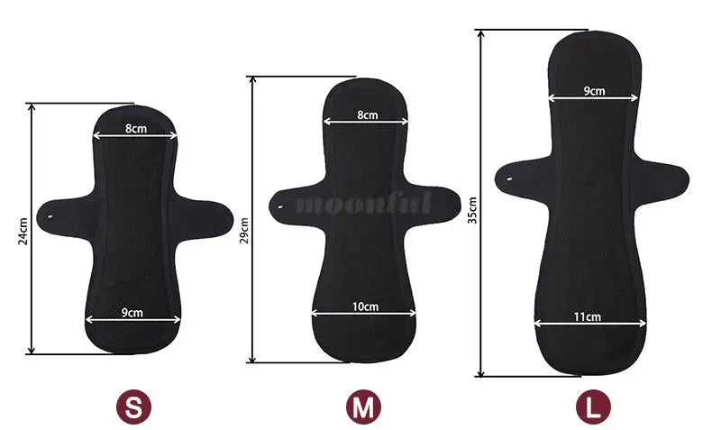 Reusable Menstrual Pads Women Large Washable Seamless Sanitary Napkin Thin No-slip Reusable Sanitary Towel Absorbent Pad Panties