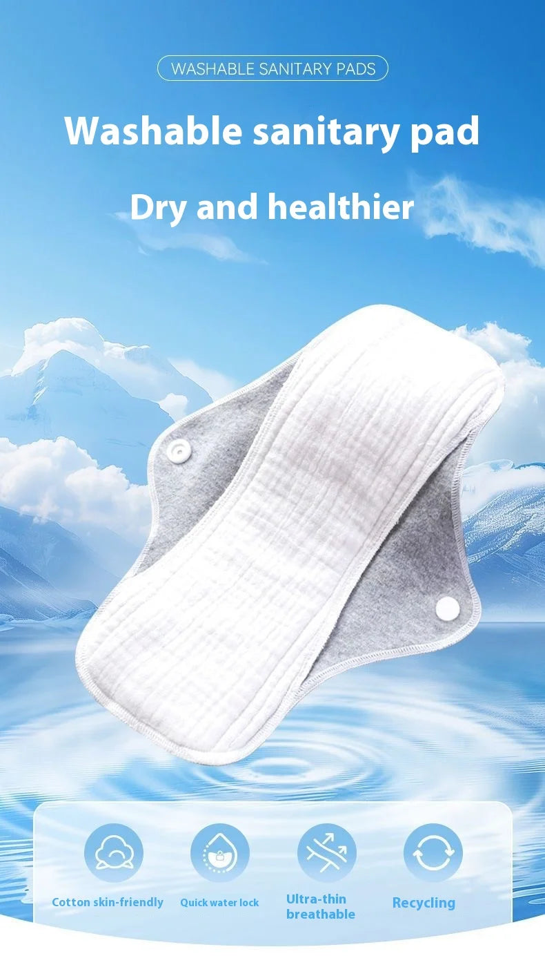Potton Washable Urine Pads Aunt Women Leakage Adult Elderly Period Napkin Underwear Pad Care Waterproof Leak-proof Menstruation