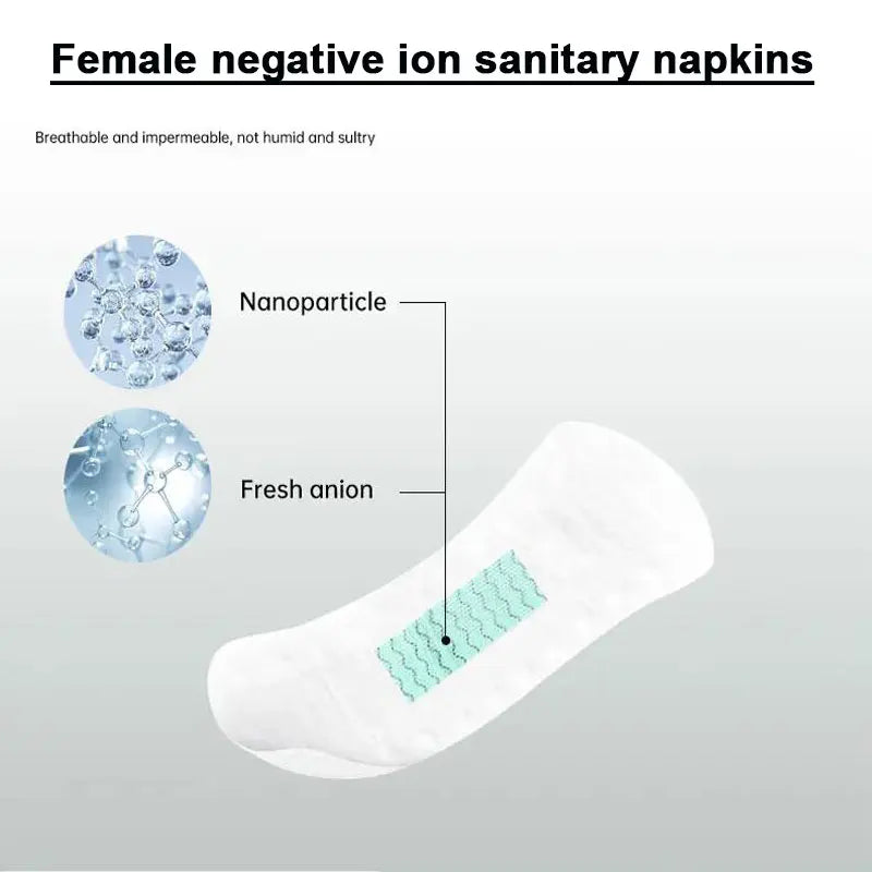 600pcs/20packs Anion Menstrual Pad Sanitary Towels Panty Liners For Women Health Care Feminine Hygiene Product Towels Cotton Pad