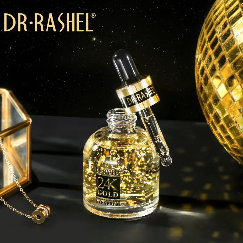 DR.RASHEL 24K Gold Radiance Anti-Aging Eye Serum Circles Wrinkles Puffiness Dry Skin