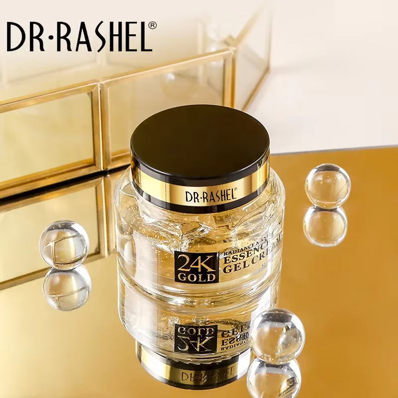 DR.RASHEL 24K Gold Radiance Anti-Aging Essence Gel Cream with Collagen And Glycerin Brightens 50G