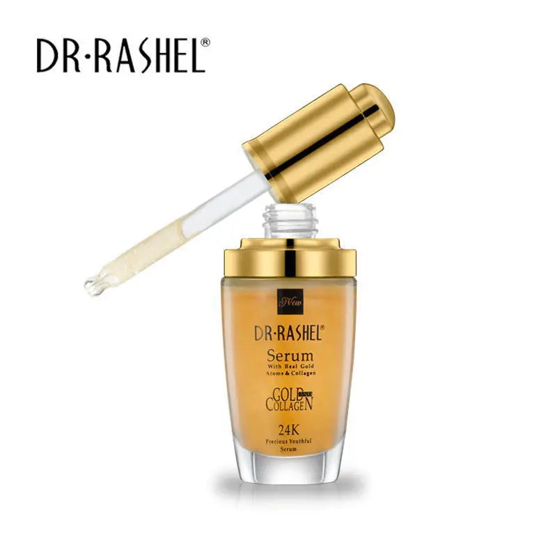 DR.RASHEL 24K Gold Atoms Makeup Primer Collagen Ampoule Whitening Facial Serum 40 ml