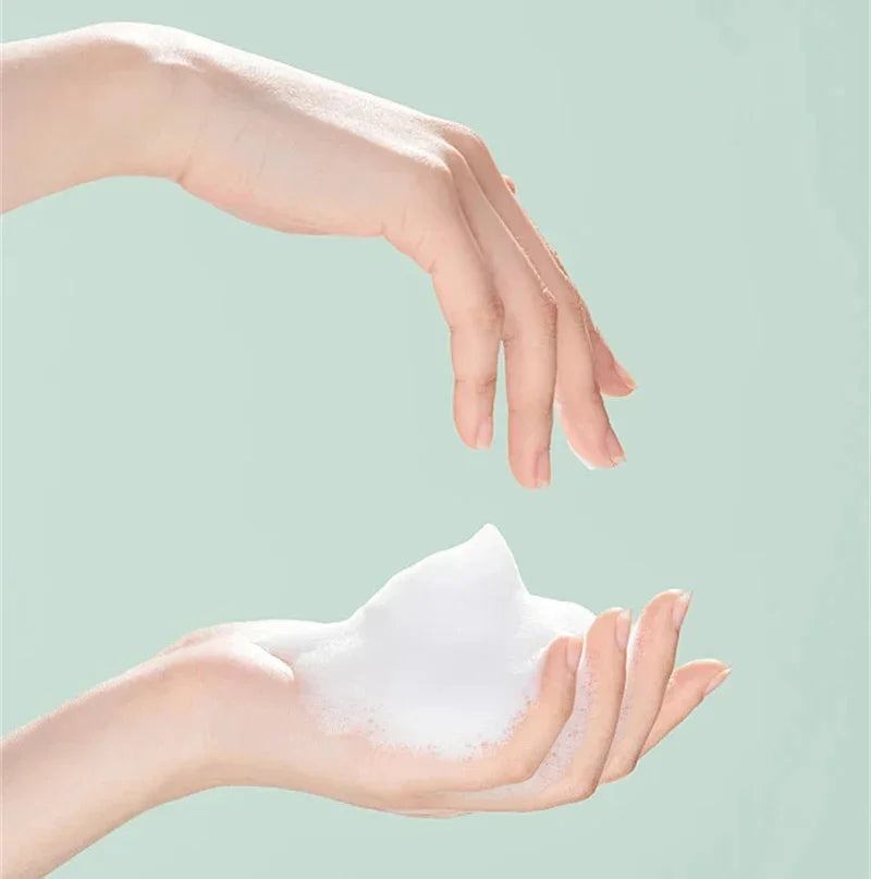 Goat Milk Silk Protein Handmade Soap With Foam Net Brightening Oil Control Remove Acne Blackheads Nourishing Skin Beauty Health