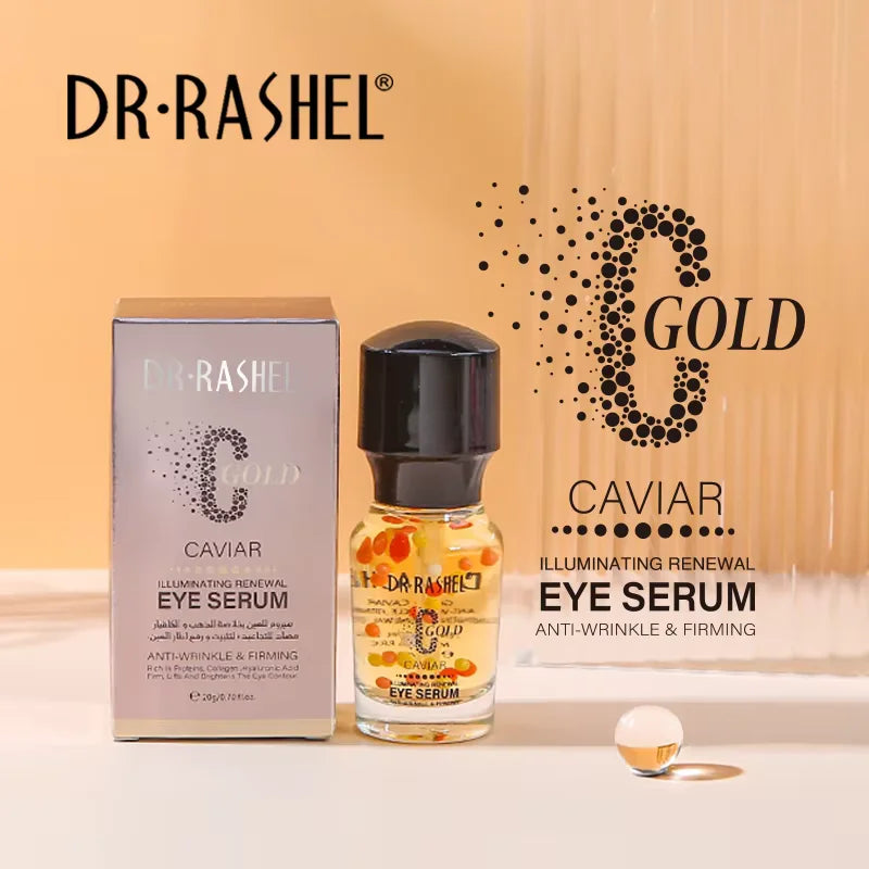 DR.RASHEL Gold Caviar Skin Face Serum Gold Collagen Hyaluronic Acid Oil Gel Formula Body Aging Improves Skin Elasticity