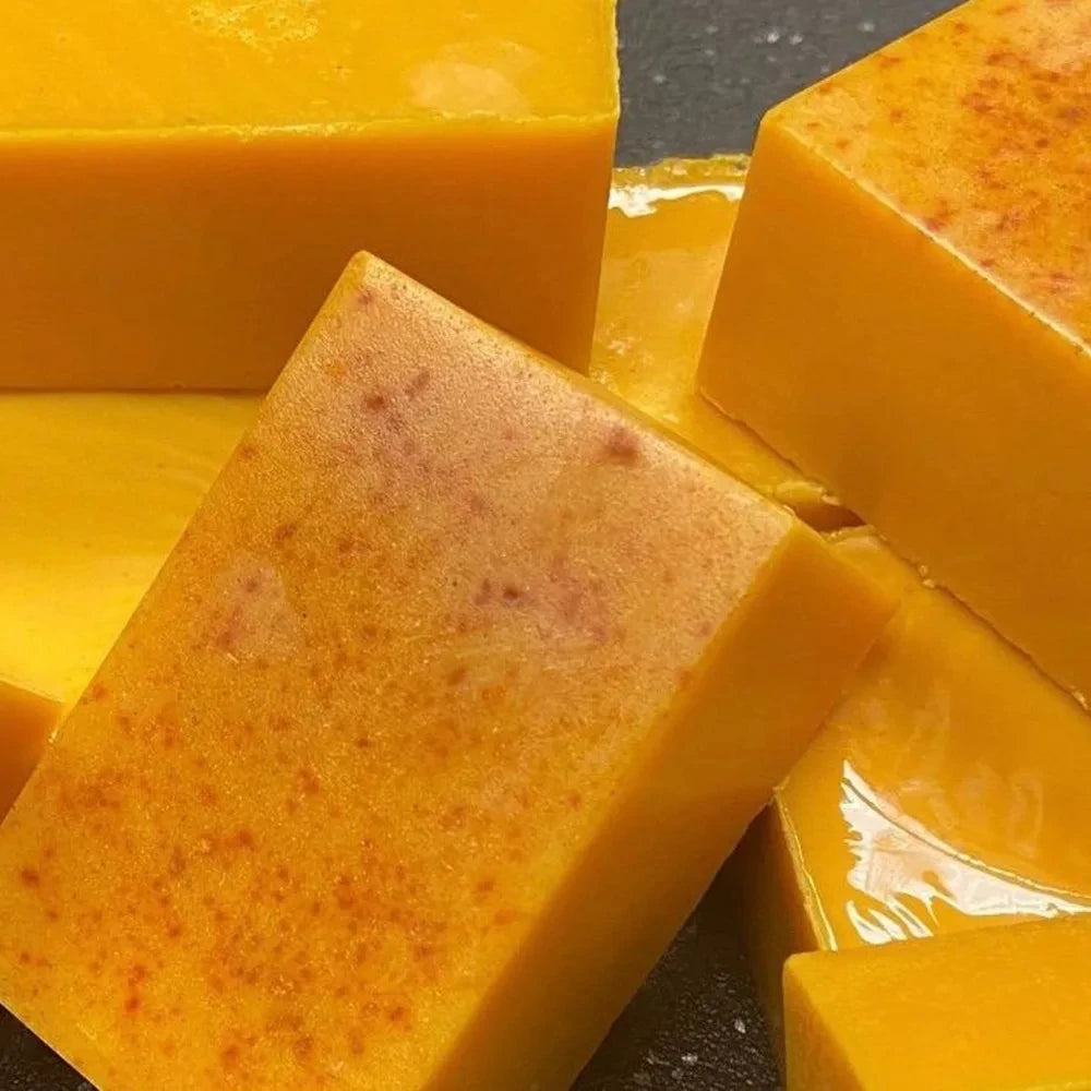 100g 1-10 PCS Turmeric Hand Made Soap, Lemon Kojic Acid Soap, Shower and Facial Soap