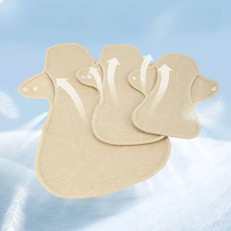 Cloth Sanitary Napkin, Bacteriostatic Extended Pads Cotton Leak-proof Reusable Washable Pad Menstrual Women Sensitive Skin Liner