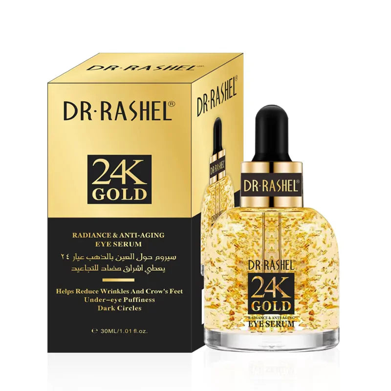 DR.RASHEL 24K Gold Radiance Anti-Aging Eye Serum Circles Wrinkles Puffiness Dry Skin