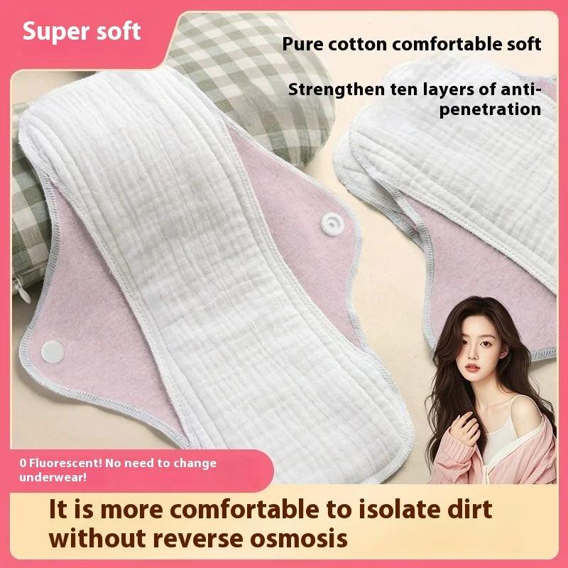 Potton Washable Urine Pads Aunt Women Leakage Adult Elderly Period Napkin Underwear Pad Care Waterproof Leak-proof Menstruation