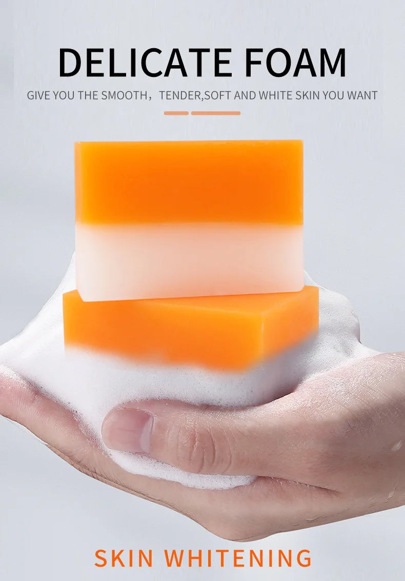 Kojic Acid 100g Whitening Soap, Glutathione Skin Lightening, Anti-aging & Moisturizing Handmade Soap for Face & Body