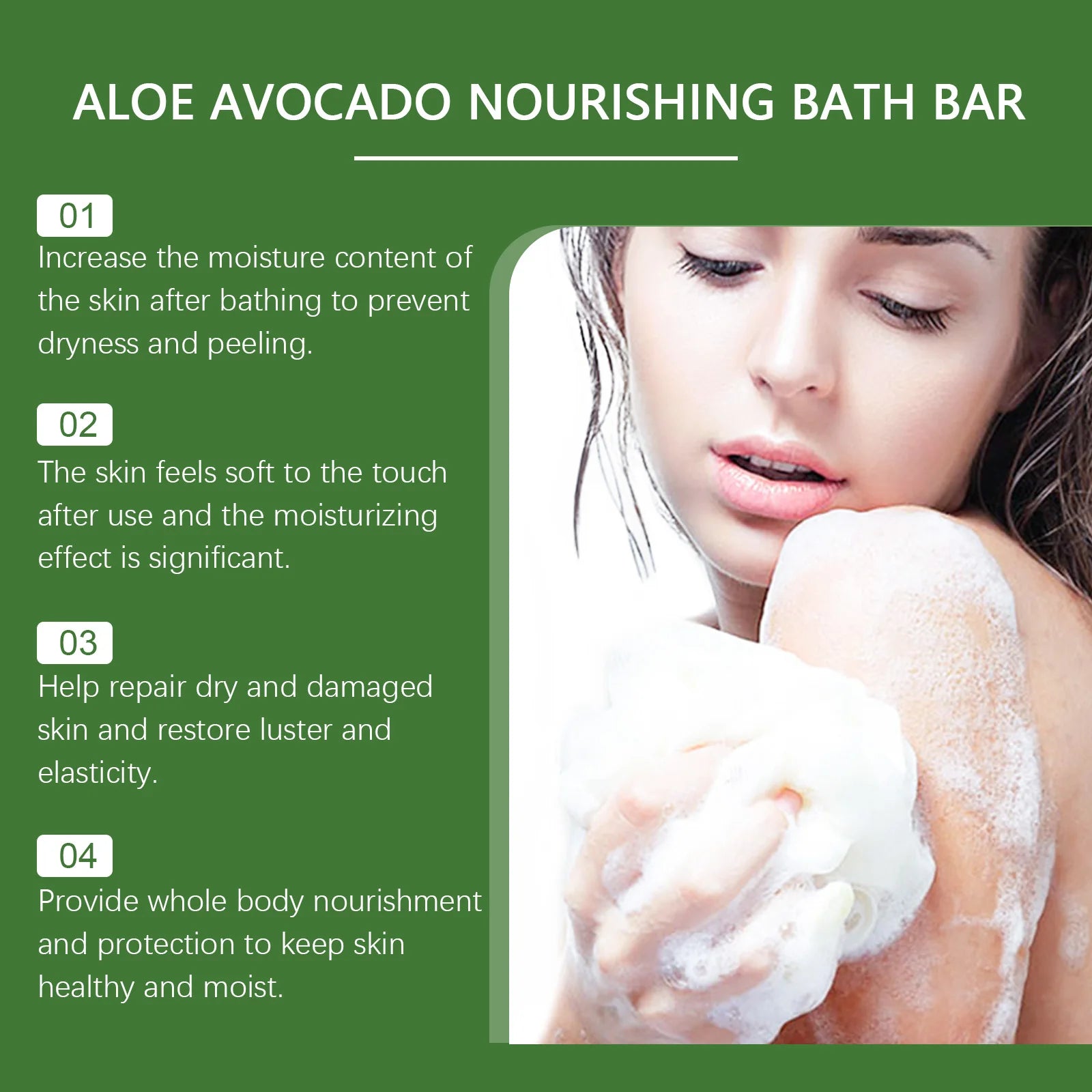 Oce Aura 100g Aloe Vera Herbal Soap Natural Bar Gentle Facial And Body Cleanser for Men & Women Soothing Nourishing