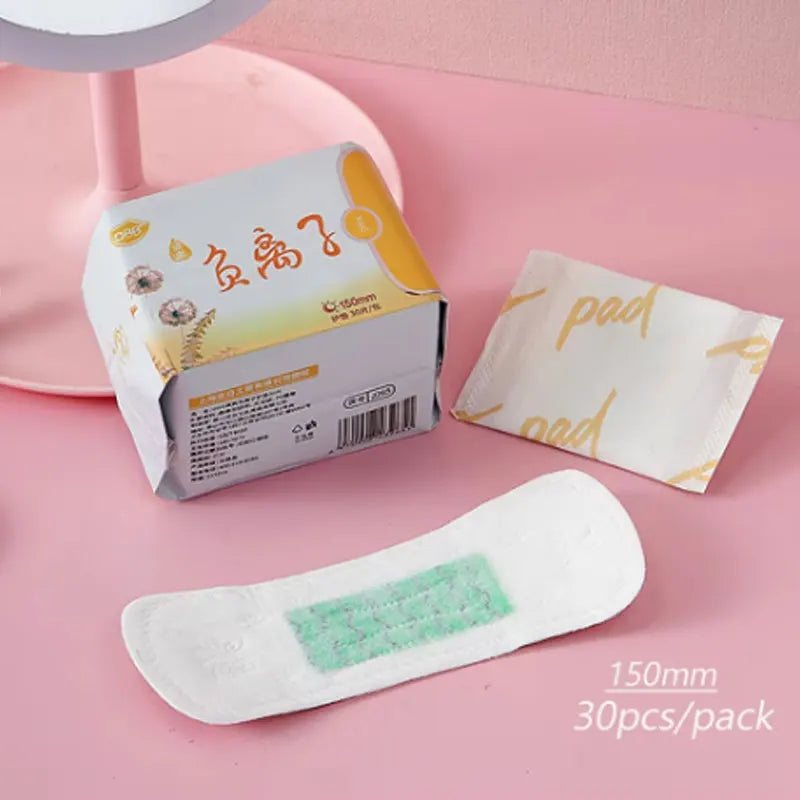 600pcs/20packs Anion Menstrual Pad Sanitary Towels Panty Liners For Women Health Care Feminine Hygiene Product Towels Cotton Pad