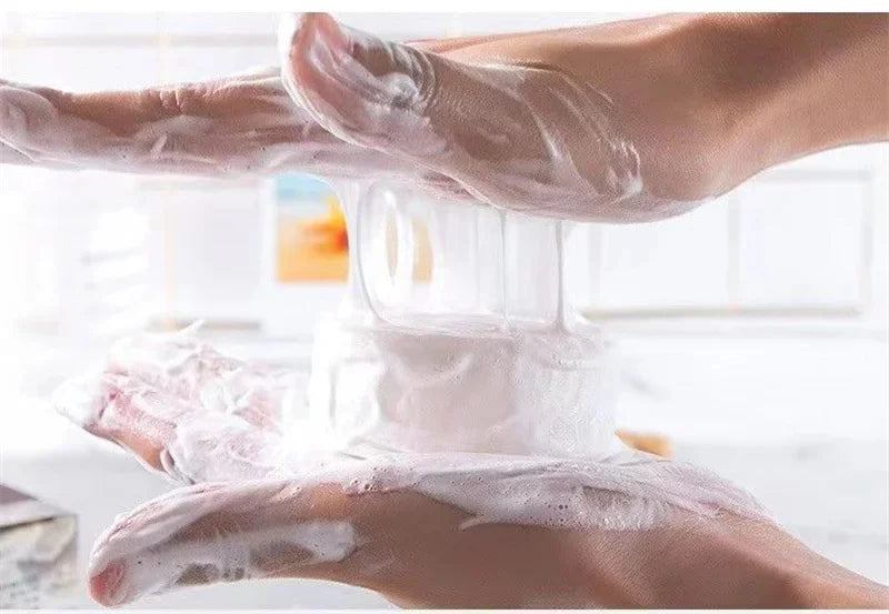 Goat Milk Silk Protein Handmade Soap With Foam Net Brightening Oil Control Remove Acne Blackheads Nourishing Skin Beauty Health