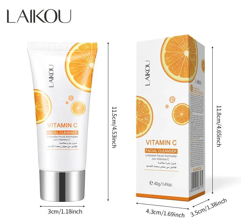 Dr.rashel Natural Vitamin C Nourishing Repair Cleanser Skin Care Whitening Moisturizing Shrinking Face Washing Product