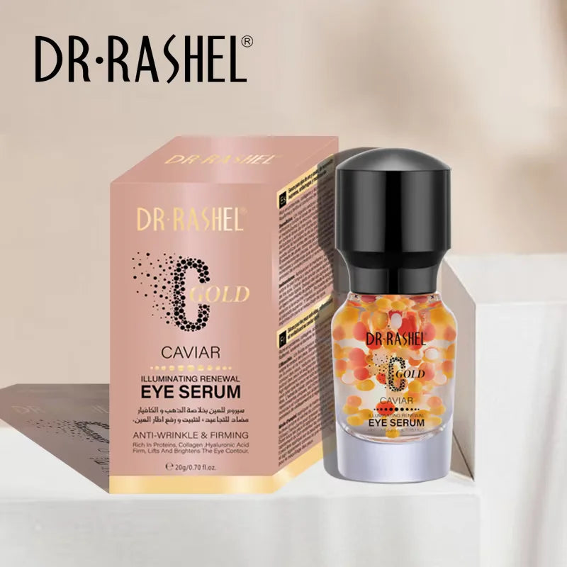 DR.RASHEL Gold Caviar Skin Face Serum Gold Collagen Hyaluronic Acid Oil Gel Formula Body Aging Improves Skin Elasticity