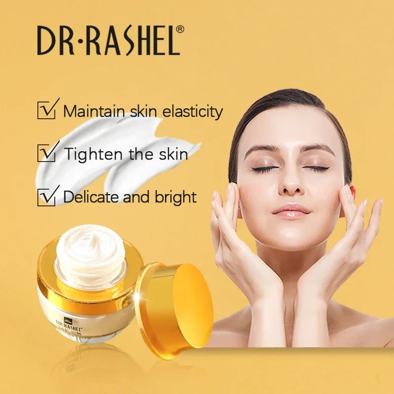 DR.RASHEL Skin Care 24K Gold Collagen Whitening Cream Moisturizing Lightening Brighten Spot Day Cream Nourishing Facial Cream