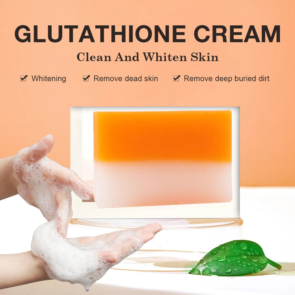 Kojic Acid 100g Whitening Soap, Glutathione Skin Lightening, Anti-aging & Moisturizing Handmade Soap for Face & Body