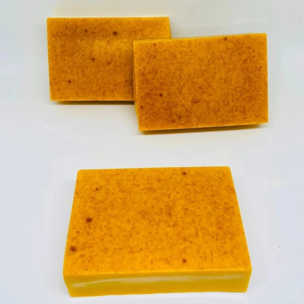 100g 1-10 PCS Turmeric Hand Made Soap, Lemon Kojic Acid Soap, Shower and Facial Soap