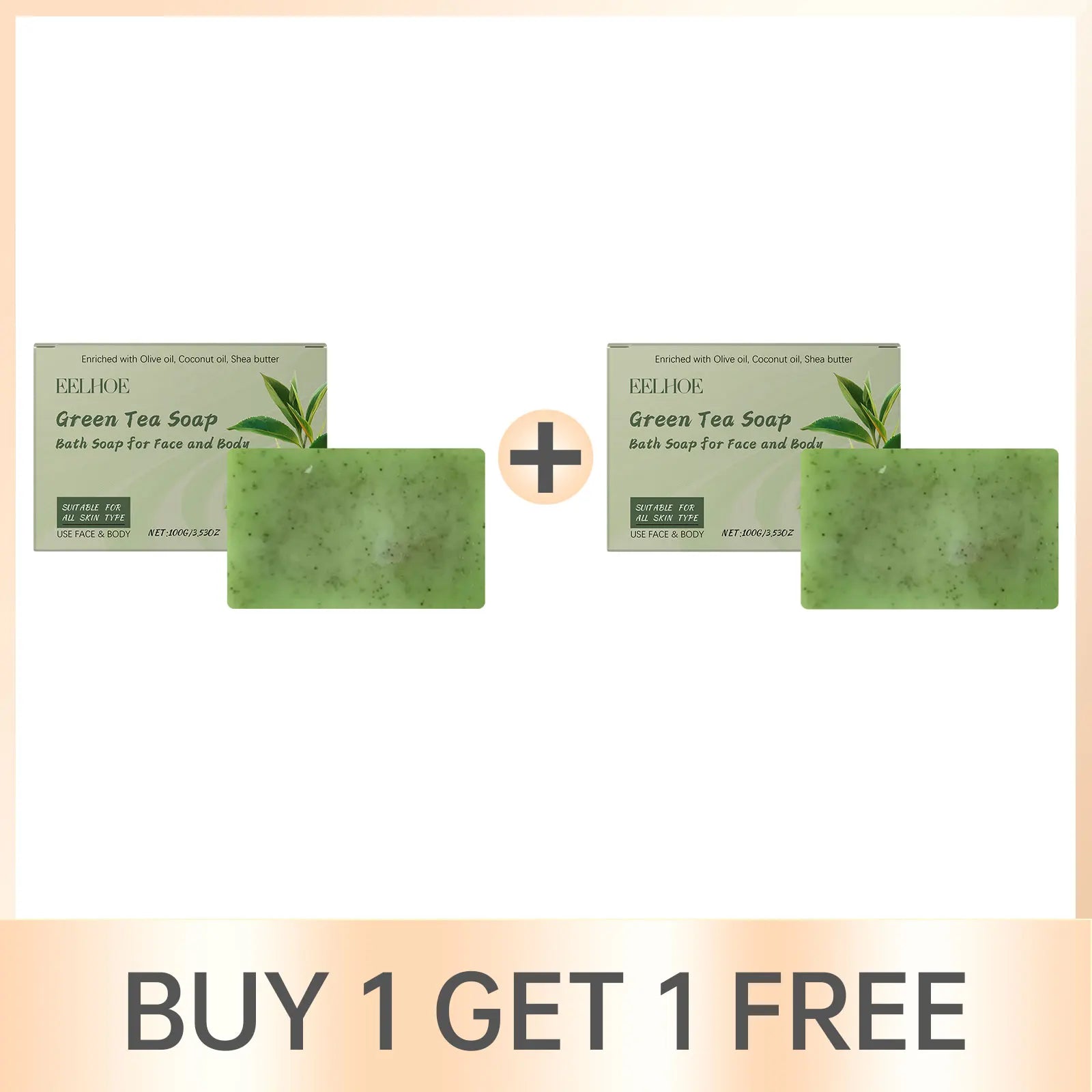 Green Tea Soap Oil Control Reduce Dryness Remove Dead Skin Deep Cleansing Moisturizing Refreshing Anti Acne Smooth Bath Bar Soap