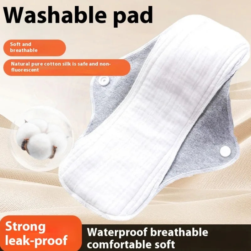 Potton Washable Urine Pads Aunt Women Leakage Adult Elderly Period Napkin Underwear Pad Care Waterproof Leak-proof Menstruation