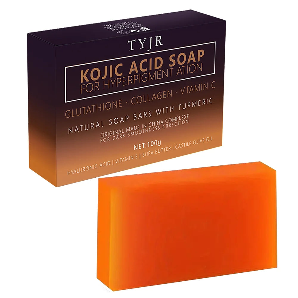 Turmeric Kojic Acid Soap Massage Soap Handmade Soap for Face and Bath for Deep Cleansing, Exfoliation, Body Moisturizing