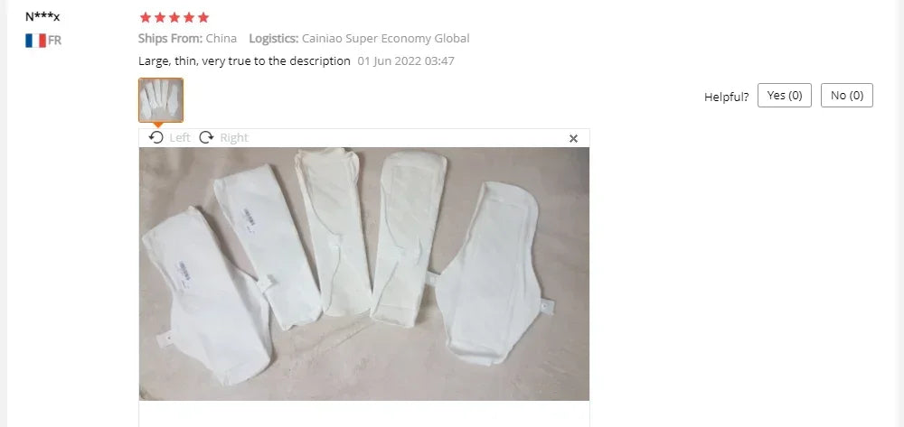 5Pcs Reusable Menstrual Pad 270mm Light Thin Cotton Pads Washable Panty Menstrual Sanitary Towel Liner Feminine Hygiene Supplies