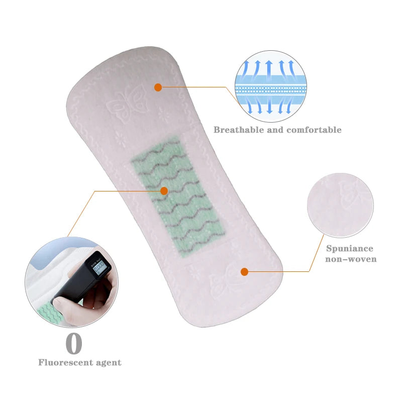 600pcs/20packs Anion Menstrual Pad Sanitary Towels Panty Liners For Women Health Care Feminine Hygiene Product Towels Cotton Pad