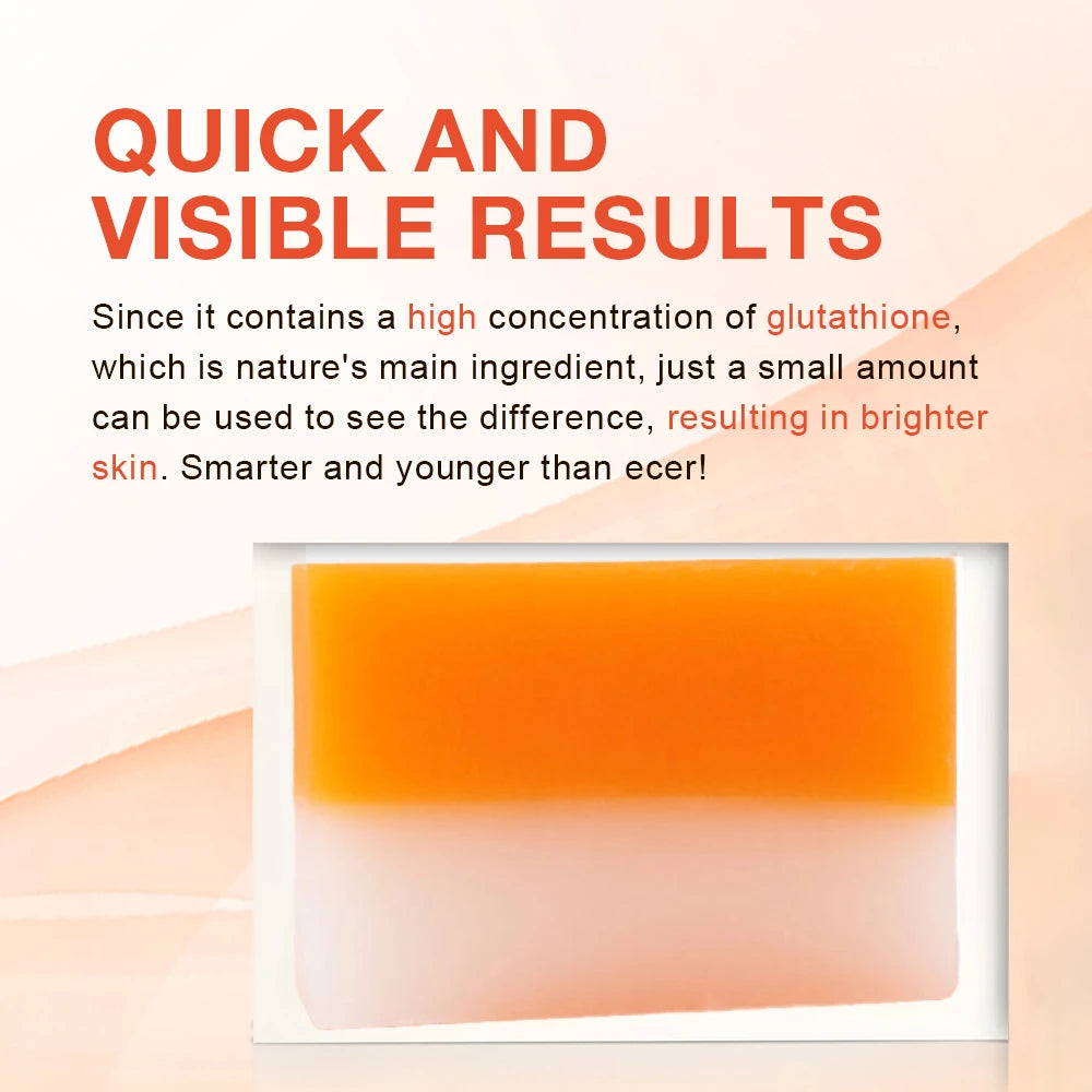 Kojic Acid 100g Whitening Soap, Glutathione Skin Lightening, Anti-aging & Moisturizing Handmade Soap for Face & Body