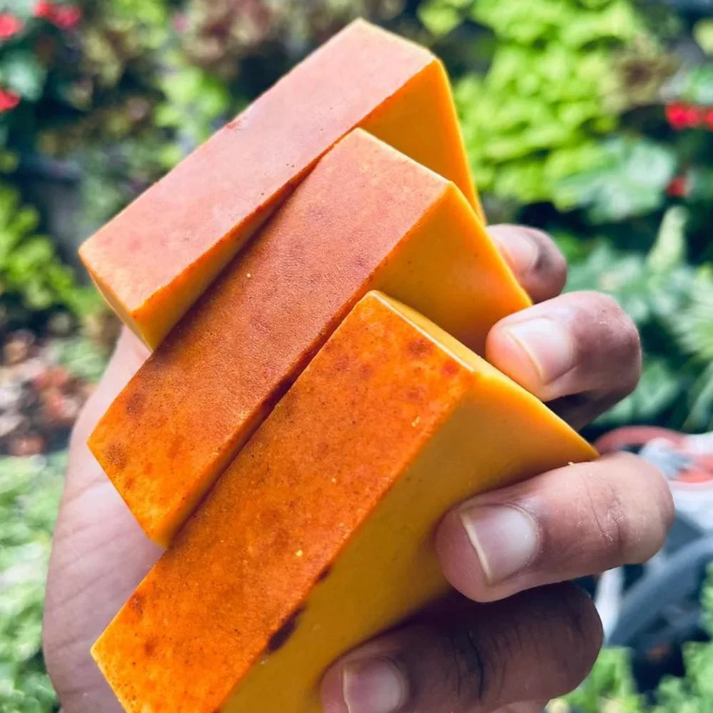 100g 1-10 PCS Turmeric Hand Made Soap, Lemon Kojic Acid Soap, Shower and Facial Soap