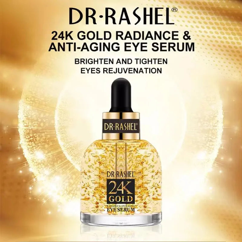 DR.RASHEL 24K Gold Radiance Anti-Aging Eye Serum Circles Wrinkles Puffiness Dry Skin