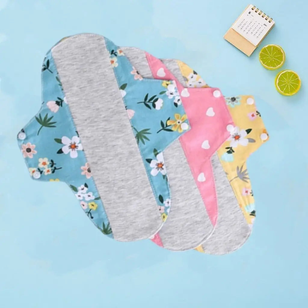 Wormwood Washable Pads, Reusable Sanitary Napkins Breathable Anti-leakage Pads Anti-allergic Physiological Women Menstrual Liner