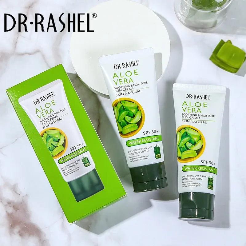 DR.RASHEL Face Body Sunscreen Moisturizing Isolation Whitening Aloe Vera Sunblock Skin Protection Prevent Sunburn SPF50 BB Cream