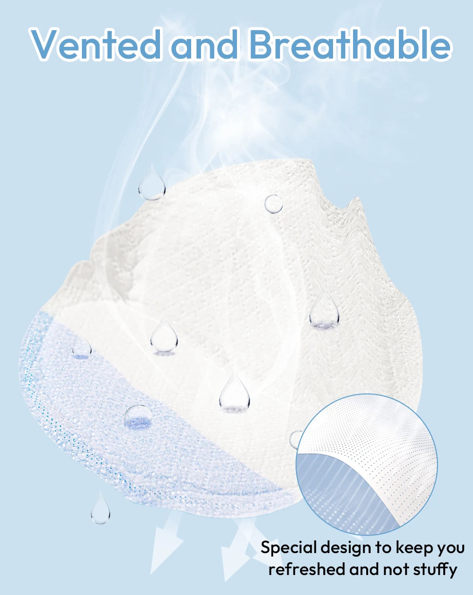 NCVI 2025 New Disposable Nursing Pads,Ultra Absorbent Breastfeeding Pads for Leaking Milk, Thin & Soft Nipple Pads