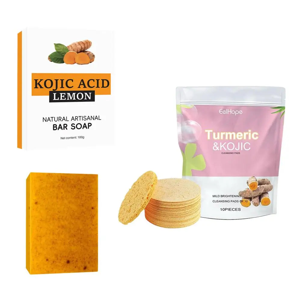 Turmeric Lemon Kojic Soap Hand Made Soap Lemon Kojic Acid Soap Shower And Facial Soap Body Skin Care Glowing Skin Best Soap Ever