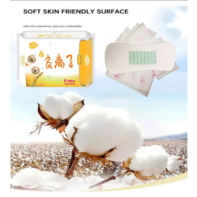 24pcs=3 packs/ Anion Menstrual Pad Sanitary Towels Panty Liners For Women Health Care Feminine Hygiene Product Towels Cotton Pad