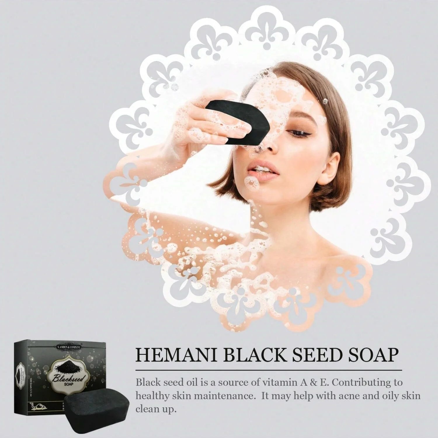 Universal Black Soap Gently Cleanses The Skin Cares Natural Ingredients Nourish The Skin For Facial Cleansing Body Bathing Gift